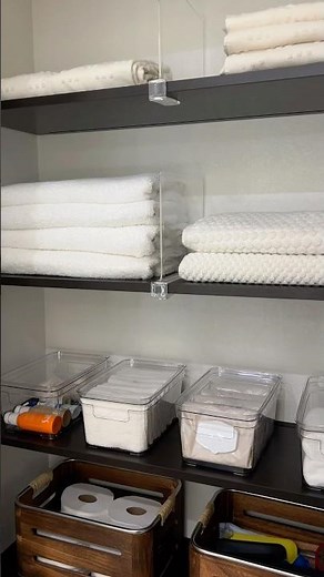 Linen Closet Storage Ideas 🧺✨