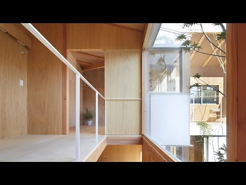 Multi-Level Japanese House With A Central Courtyard