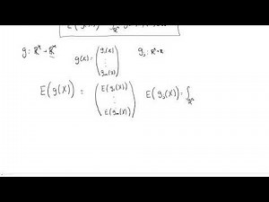 The expected value of a random vector