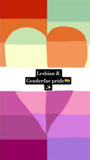 Lesbian & Genderfae pride 🏳️‍🌈✨#pride