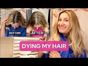 DIY Root Touch Up | Blending my Roots and Adding Lowlights | Dying my Own Hair