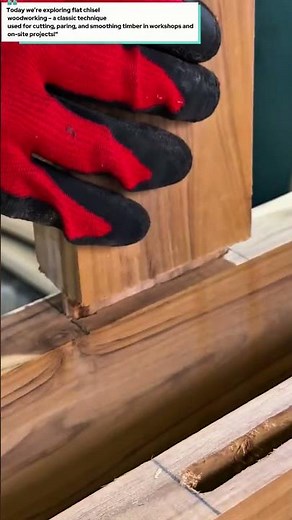 Flat Chisel Woodworking Techniques - Educational Short"