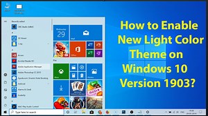 How to Enable New Light Color Theme on Windows 10 Version 1903?