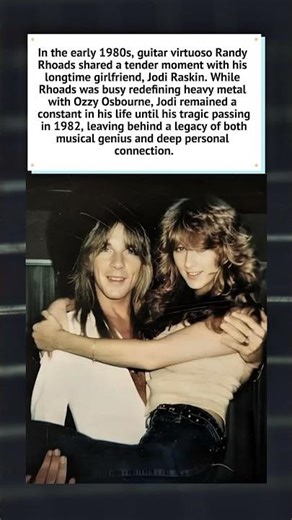 Randy Rhoads and Jodi Raskin (1981) 🎸