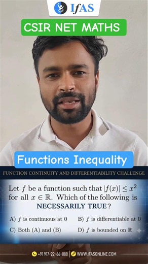 Function Inequality l Real Analysis l CSIR NET MATHS