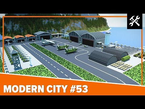 Modern City #53: Military Airbase - Minecraft Timelapse