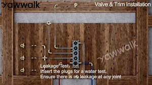YAWWALK Thermostatic Valve 15-Spray 16 and 6 in. Dual Ceiling Mount Shower Head and Handheld Shower in Brushed Nickel CR1-S031-16NI-1