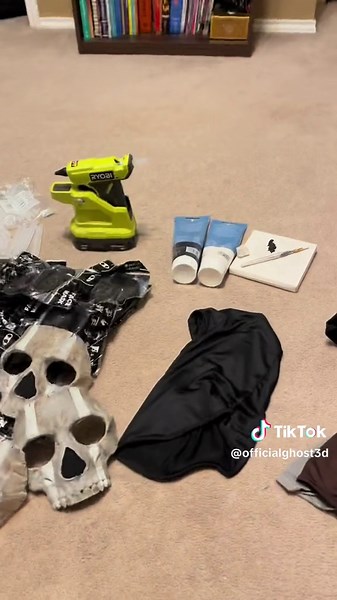 How to make Ghost mask short video #ghost #mask #cod #mw #modernwarfare #modernwarfare2 #3dprinting #3dprint #simonriley #mw2 #howto #gaming #cosplay #cosplayer #callofduty #creation #opiumcore