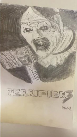 Bringing Art the Clown to Life | Terrifier 3 Horror Art Drawing