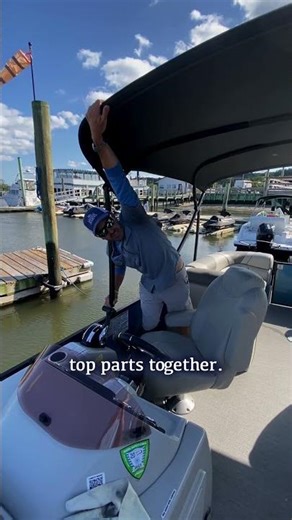 Manual Bimini Tops - The Good and The Bad👍👎: Bridge Marina Reviews PART 1/2 #shorts