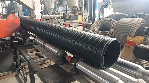 Strong Conveying Capacity HDPE Steel Belt Reinforced Double Wall Corrugated Pipe for Irrigation and Drainage Projects