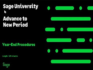 Sage 100 Contractor (U.S. and Canada) - Advance to New Period