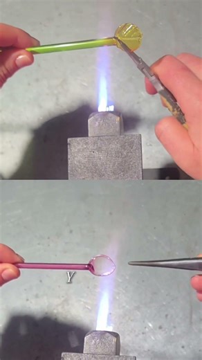 Make Perfect Lampwork Petals and Leaves FAST with Spoon Mashers 🔥 #Shorts