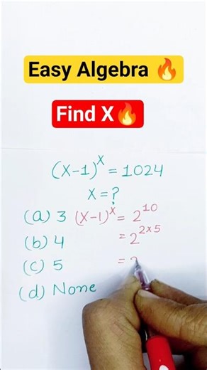 Find X🔥#education #viral #fun #trending #algebra