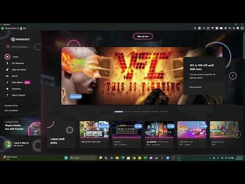 how to import files from quest to computer using sidequest