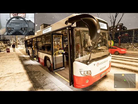 The Bus - Snowy drive, w/ Unreal Engine EPIC Graphics | Hamburg DLC