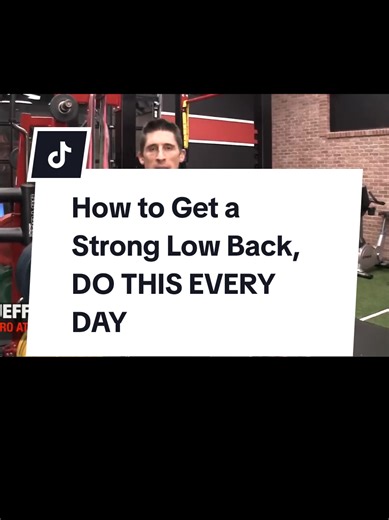How to Get a Strong Low Back, DO THIS EVERY DAY