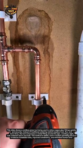 High-Speed Copper Pipe Crimping Tool | Plumbing Hack That Saves Time & Effort