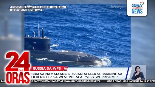 69K views · 656 reactions | ICYMI: Ikinabahala ni Pangulong Bongbong Marcos ang namataang attack submarine ng Russia sa exclusive economic zone ng Pilipinas. Nagpaliwanag naman ang Russian submarine at may paglilinaw rin ang National Security Council sa rutang dinaanan nito. | GMA News | Facebook