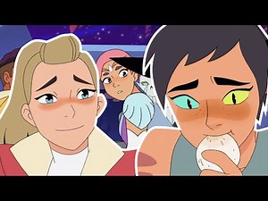 Catra joins Adora and the others to eat / She-Ra