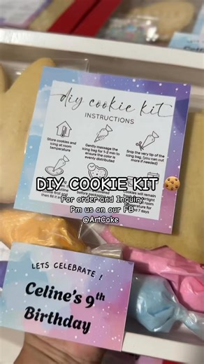 DIY COOKIE KIT 🎉😍✨ ~ Available now ‼️ #cookies #diyideas #CookieKits #sugarcookies #cookiesofinstagram | Art Cake Vlogs