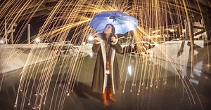 How to Create Raindrops of Light with Steel Wool