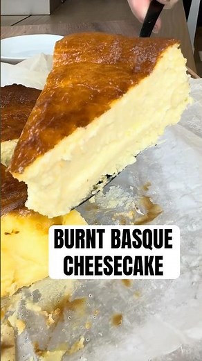 Basque Cheesecake (Creamy Center, No Crust!) #basquecheesecake