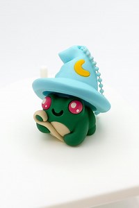 Wizard Frog Clicker Keychain: Whimsical Collectible Charm - Etsy