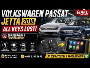 Volkswagen Passat & Jetta All Keys Lost Programming 🔑 | Step-by-Step ECU Key Recovery & Programming