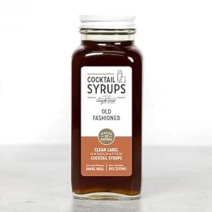 Simple Times Mixers Old Fashioned Mix - Makes 32 Cocktails - Handcrafted Old Fashioned Syrup with Bitter Roots, Orange Peel, Cardamom, Organic Demerara Sugar - Craft Cocktail Mixer, Just Mix with Bourbon, Whiskey - 1 Pack