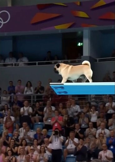 Olympic Dog Wins GOLD in Water Jump