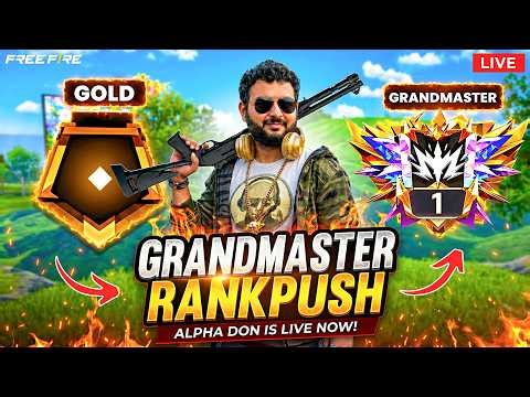 Serious Grand Master Region Push with AlphaDon - AlphaDon is Live - Telugu Gaming Live #freefire #ff