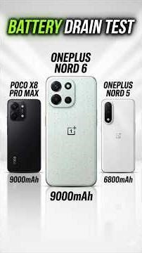 OnePlus Nord 6 vs OnePlus Nord 5 vs Poco X8 Pro Max vs Poco X8 Pro - Battery Drain Test