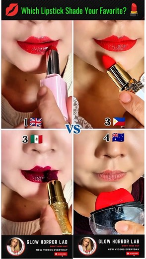 💋 Pick Your Lipstick Vibe 💄 Nude vs Red #lipstick #makeup #beautyshorts #glowhorrorlab #shorts #usa