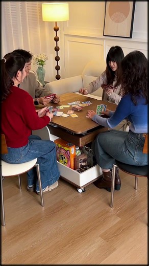 Smart Transforming Coffee Table That Converts Into a Workstation, Dining Table & Side Table