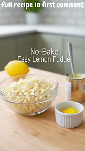 36K views · 356 reactions | No Bake Easy Lemon Fudge Creamy No-Bake Easy Lemon Fudge with Bright Citrus Flavor & Smooth Meltaway Texture Recipe Ingredients: 3 cups white chocolate chips 1 (14 oz) can sweetened condensed milk 2 tablespoons lemon zest | Easy Recipes | Facebook