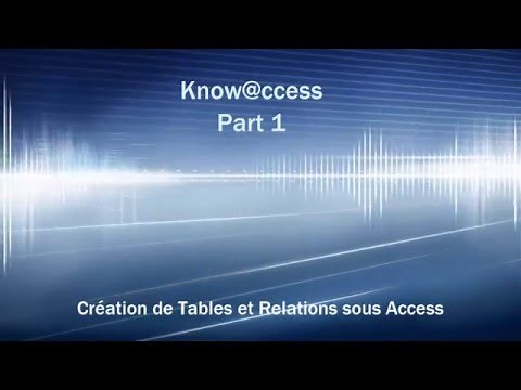 [Tuto] Access 2016 Partie 1: Tables et Relations.