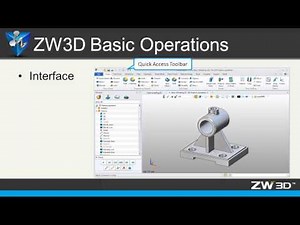 ZW3D Elementry Turtorial -1. ZW3D Interface Introduction