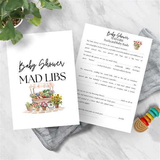 Funny Baby Shower Mad Libs Game, Coed Party Activity (digital Download) - Etsy UK