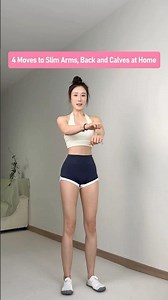 4 Moves to Slim Arms, Flatten Traps and Tone Calves at Home Daily
