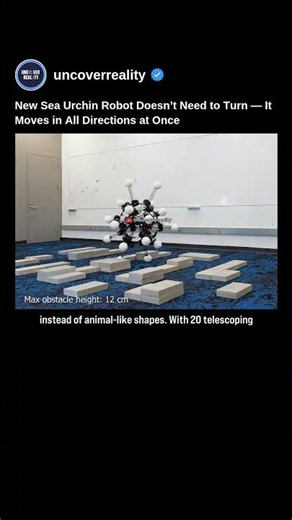 New Sea Urchin Like Robot Doesn’t Need to Turn — It Moves in All Directions at Once😱 #robot #shorts