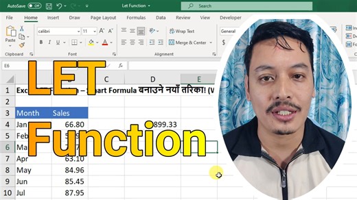 4.1K views · 70 reactions | Excel LET Function – Smart Formula बनाउने...