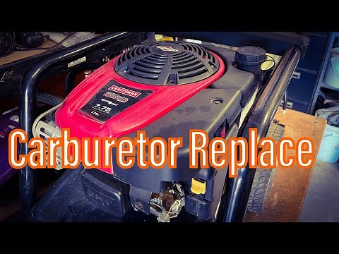 Craftsman Pressure Washer Carburetor Replace