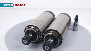 RATTMMOTOR CNC Spindle Motor Kit 2.2KW Air Cooled Spindle Motor ER20 High Speed Spindle Motor 220V 24000RPM 8A 400HZ+3HP Single Phase to 3 Phase VFD Variable Frequency Drive Converter Speed Controller