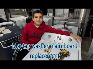 How to Replace the Main Control Board on a Maytag Washer | MVW4505MW0 | W11626074