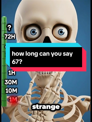 How Long Can You Repeatedly Say the Number 67?