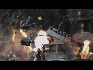 Call of Duty & Zombie Mega Bloks destruction