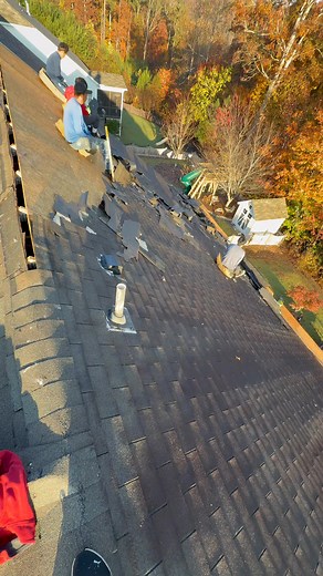 What am I doing today? My favorite thing!!! Replacing a roof after...