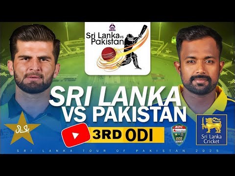 🏏 LIVE Match | Pak vs SL | 3rd ODI | Full Match Gameplay | Cricket 24