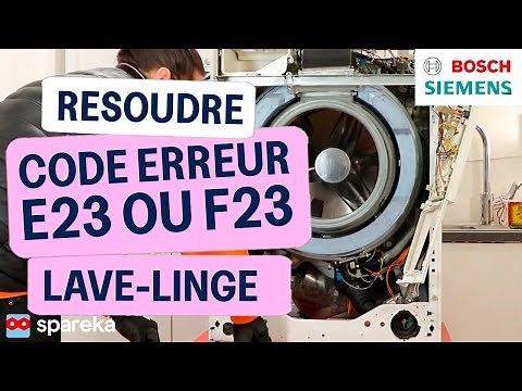 How to resolve error code F23 or E23 on a BOSCH SIEMENS washing machine
